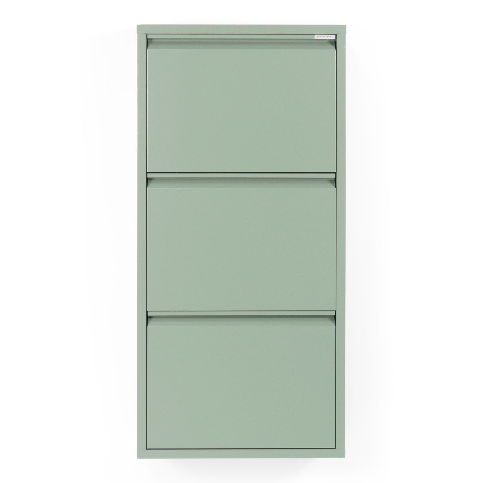 Spinder Design Billy 3 Schoenenkast - Dusty Green