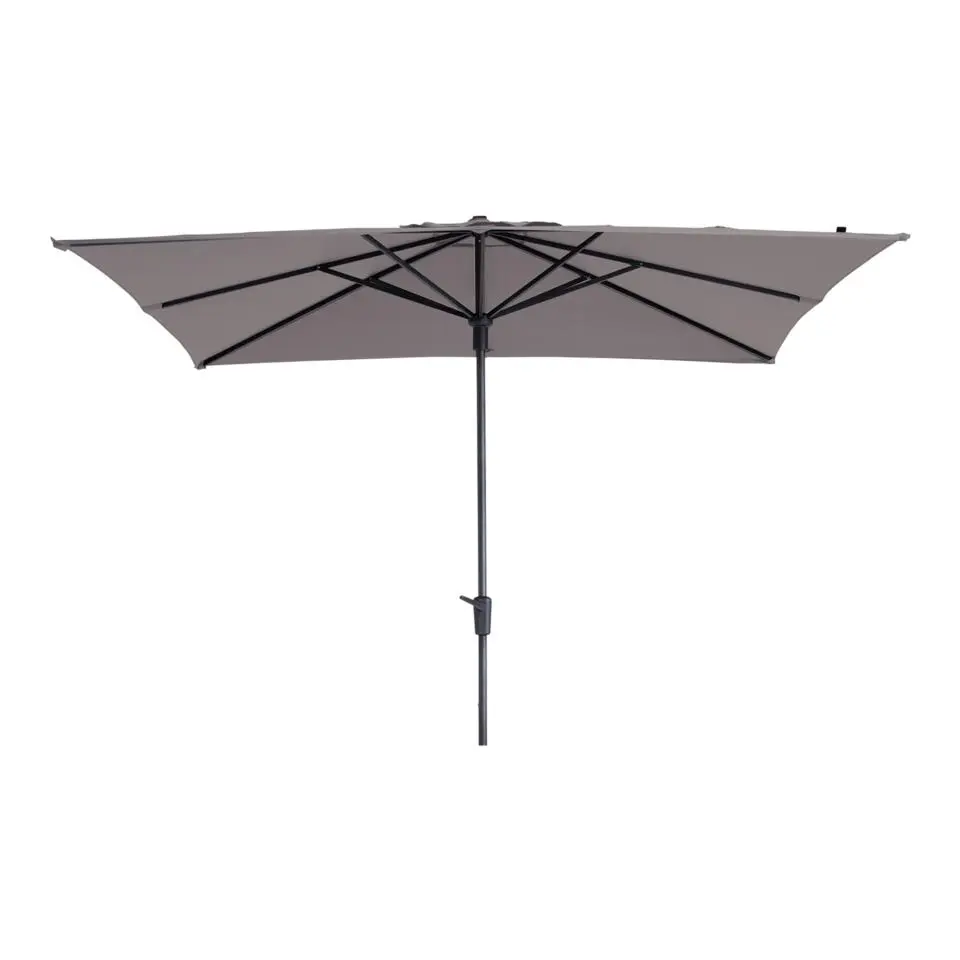 Madison Syros Luxe stokparasol 280x280 cm. - Taupe Sevilla voet hoes