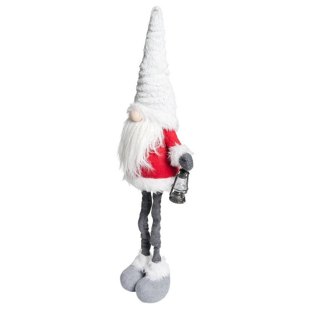 Gnome de No&euml;l avec jambes extensibles H87cm