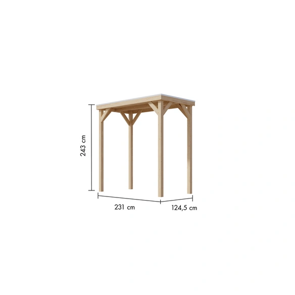 Pavillon »Cubeco«, BxHxT: 231 cm x 243 cm x 124, 5 cm