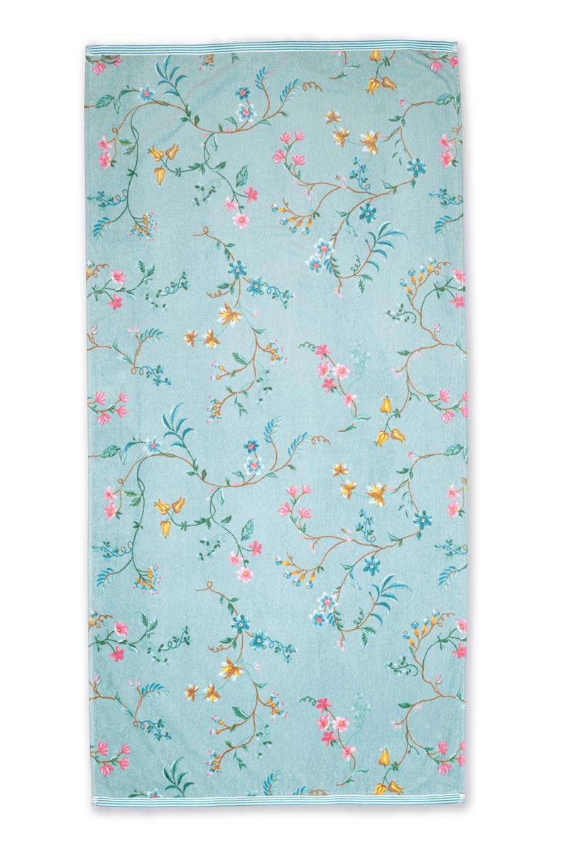 Pip Studio badlaken Les Fleurs - 70x140 cm - blauw