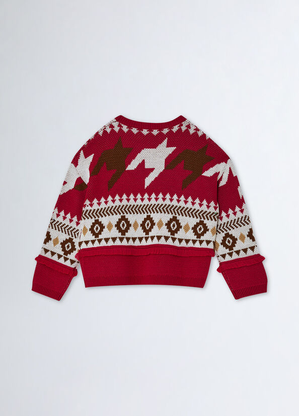 Maglia in misto lana jacquard