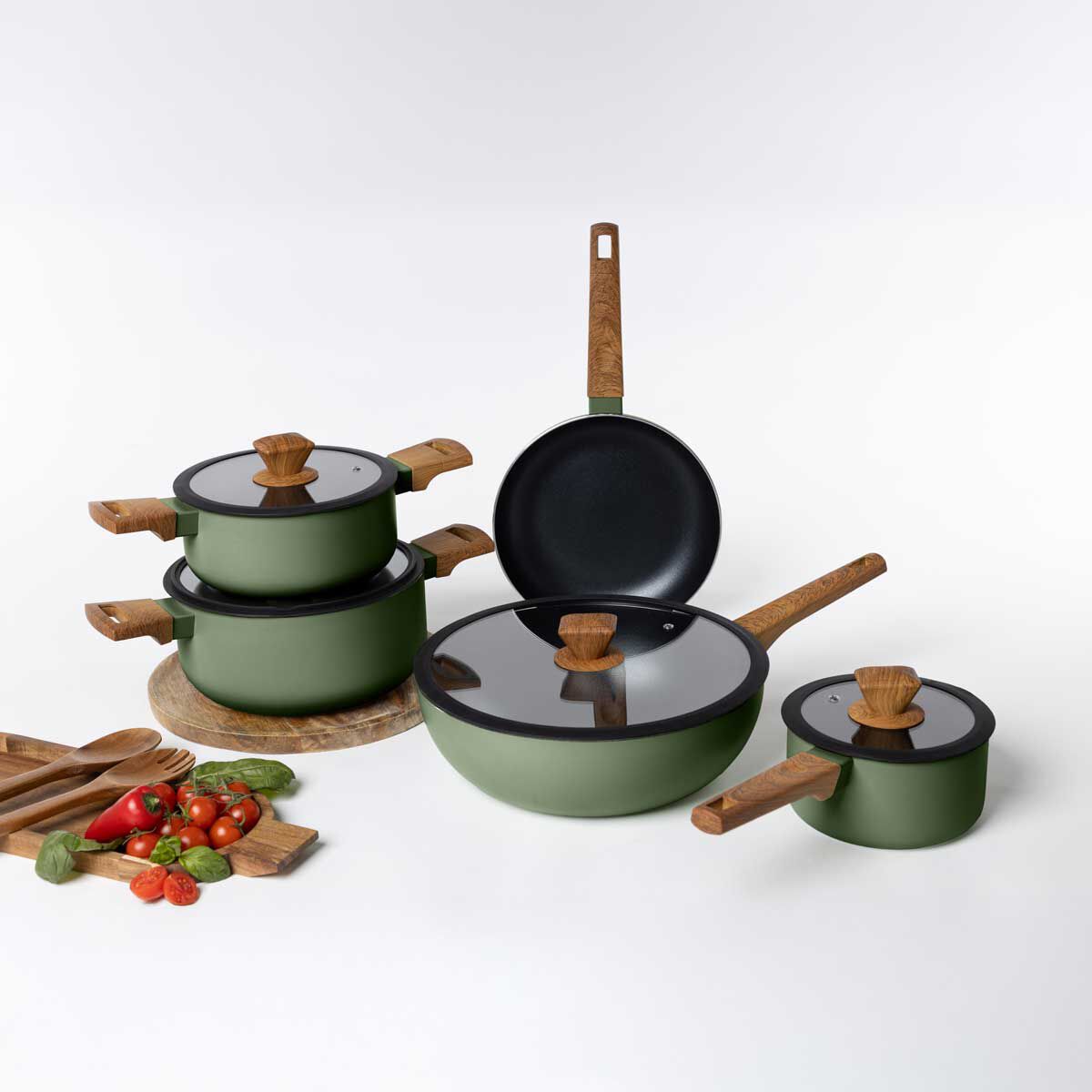 Trem de cozinha 5 peças WILD verde