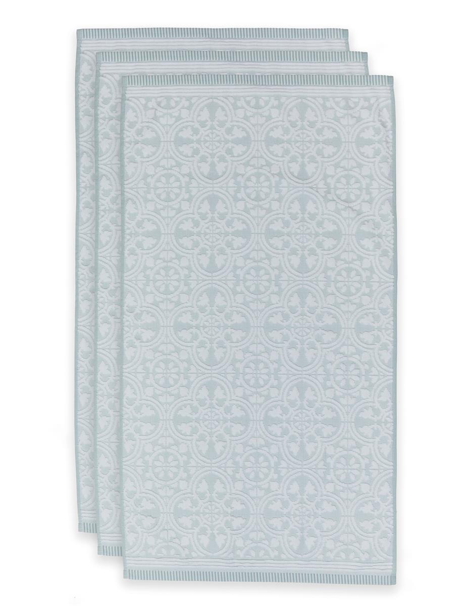 Pip Studio handdoek Tile de Pip - 55x100 cm - licht blauw