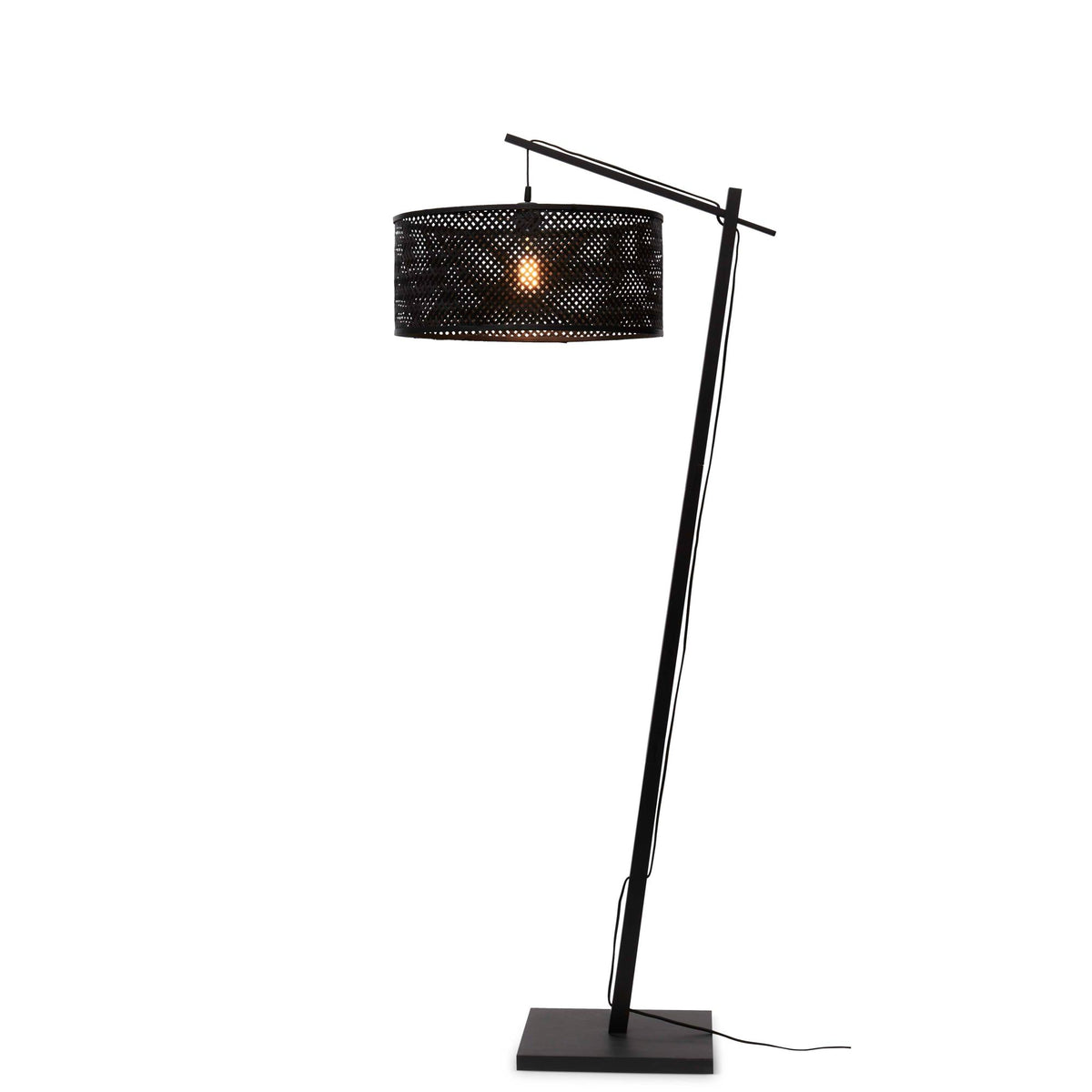 GOOD&MOJO vloerlamp Java - zwart - Ø50cm