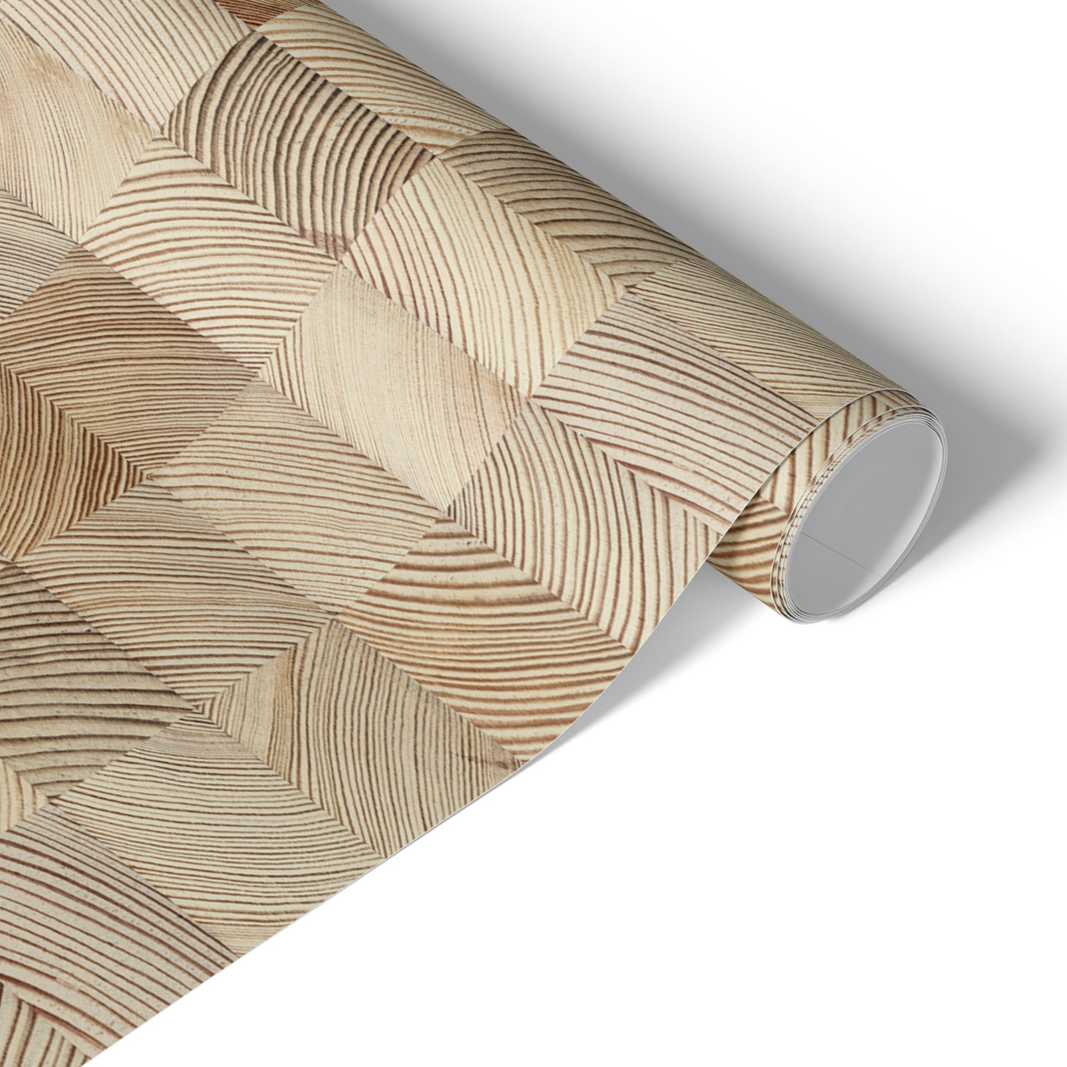 Okleina na meble Geometria drewna 50x100 Folia samoprzylepna Dąb