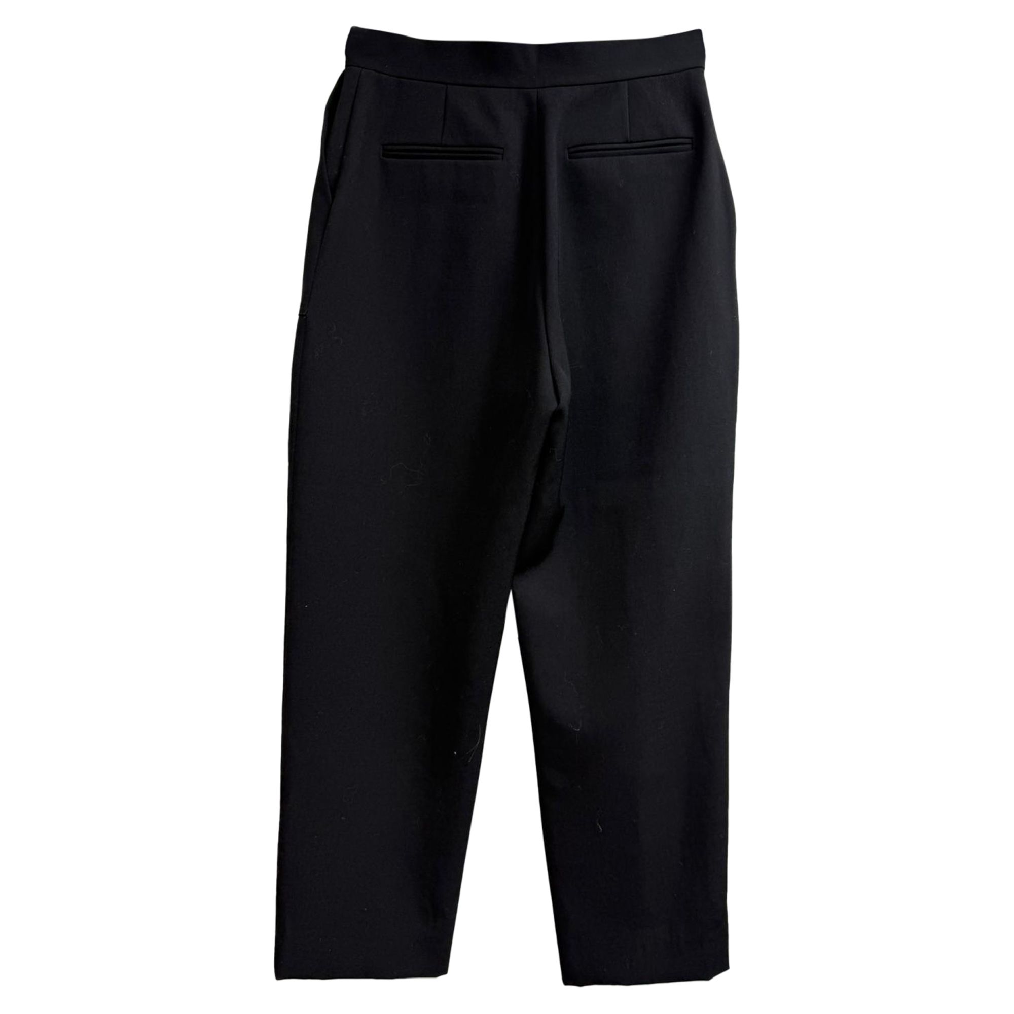 Fendi Preloved Tapered Pants with Pockets in Black Wool
