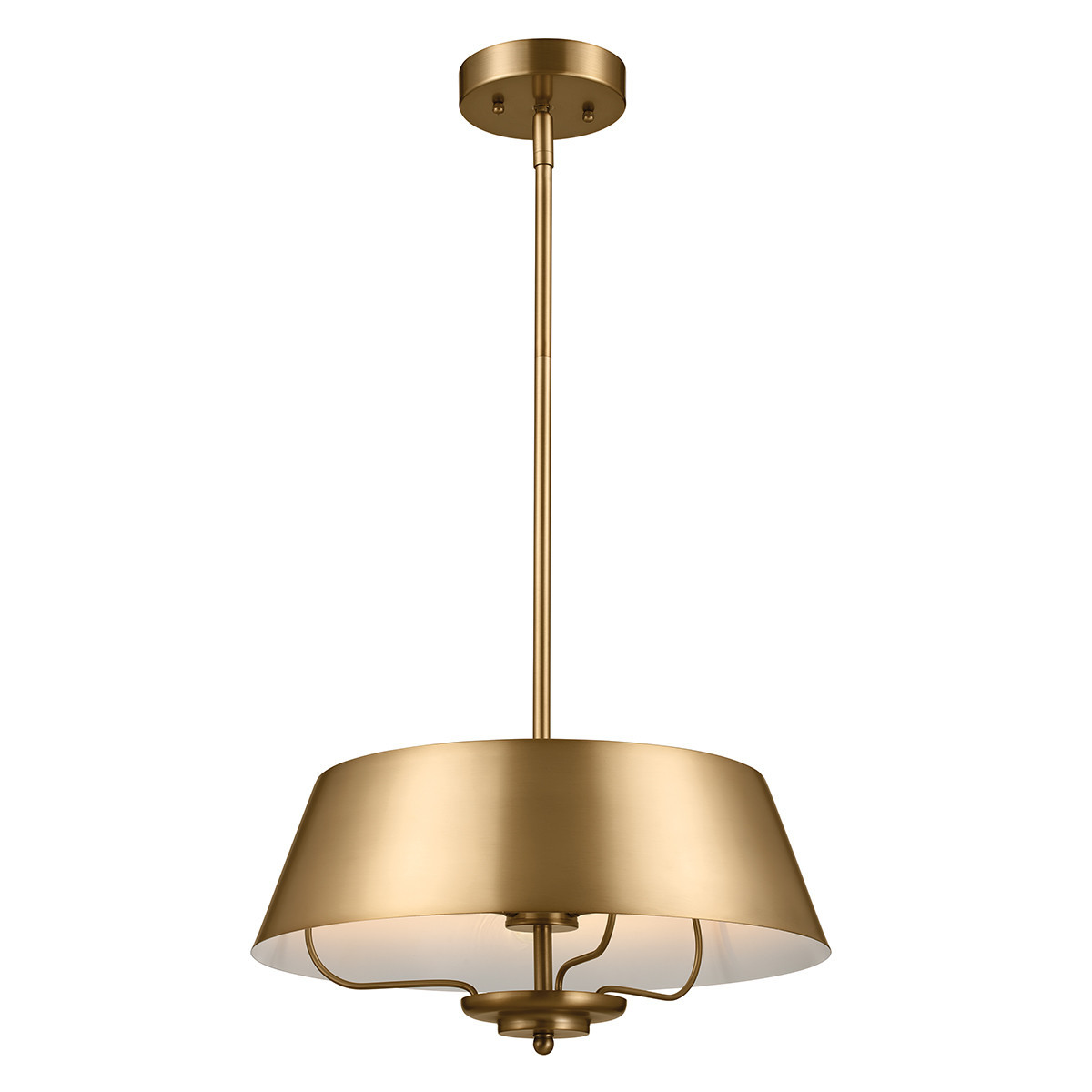 Lampa wisząca szczotkowany naturalny mosiądz LUELLA 3xE14x40W Kichler