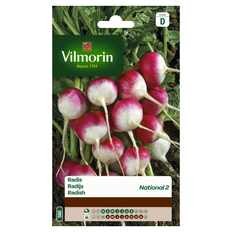 Semences de radis National 2 30 g VILMORIN