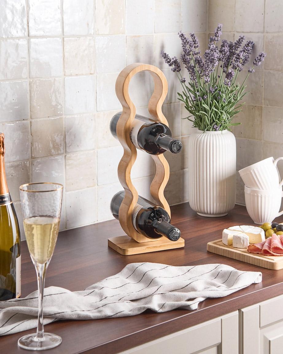 Wine Rack CERISE Bamboo Light Brown