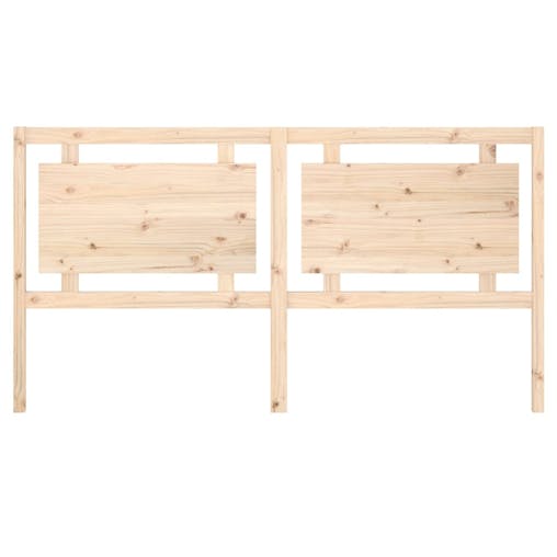 NNEVL Bed Headboard 185.5x4x100 cm Solid Wood Pine