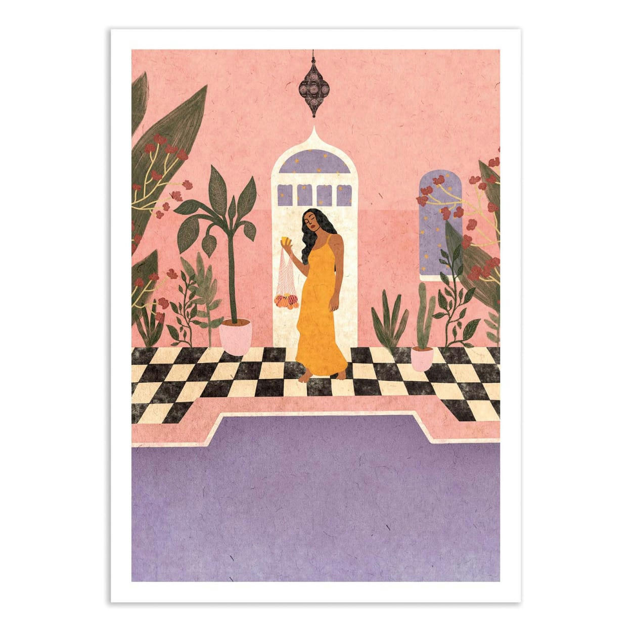 LEMON FEE - PRINTEMPS À FÈS - LEMON FEE - Affiche d'art 50 x 70 cm