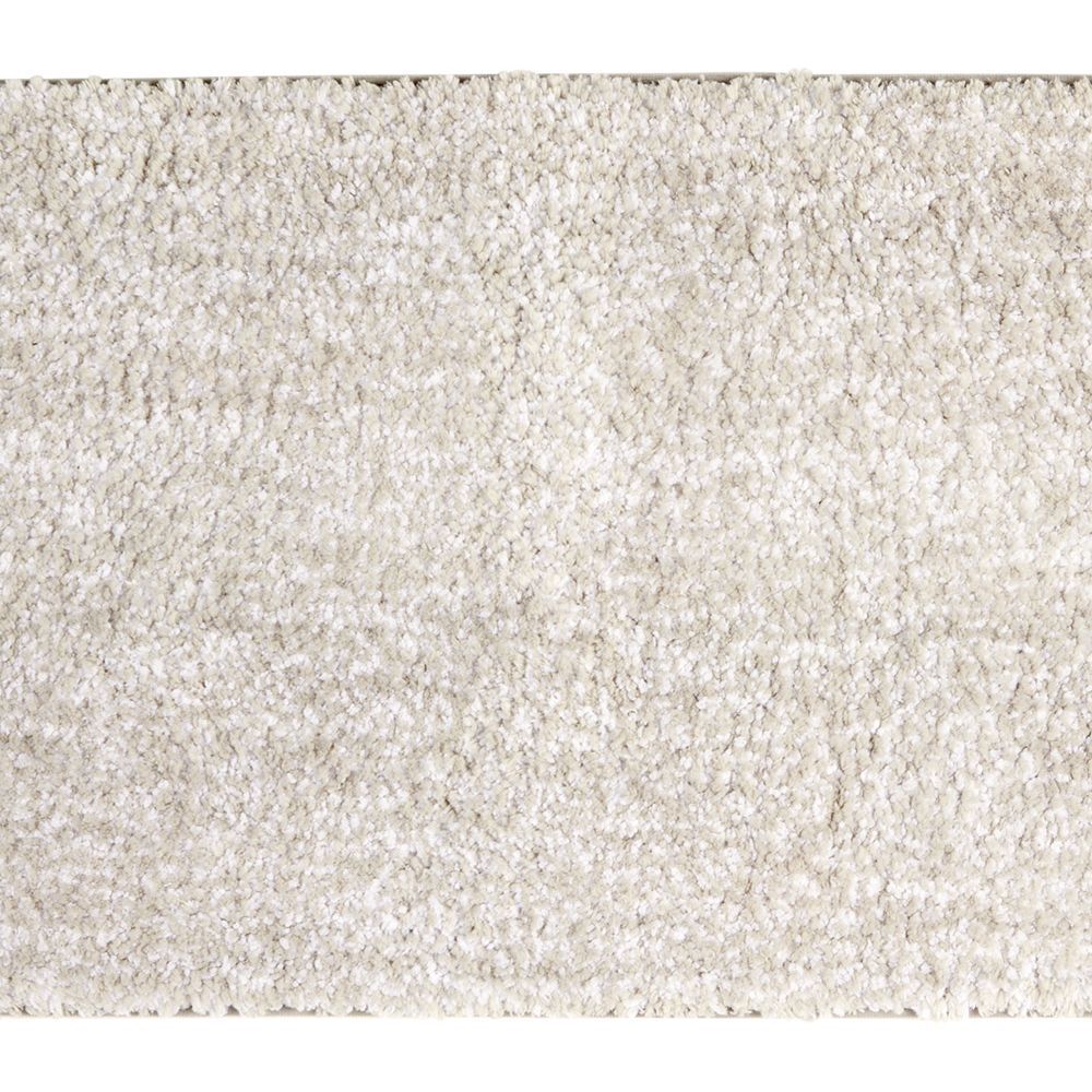 Tapis de salle de bain gris en polyester