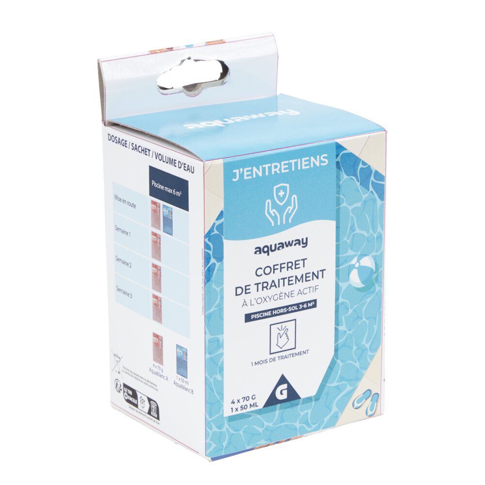 Traitement à l'oxygène actif pour piscine hors-sol 3-6m3