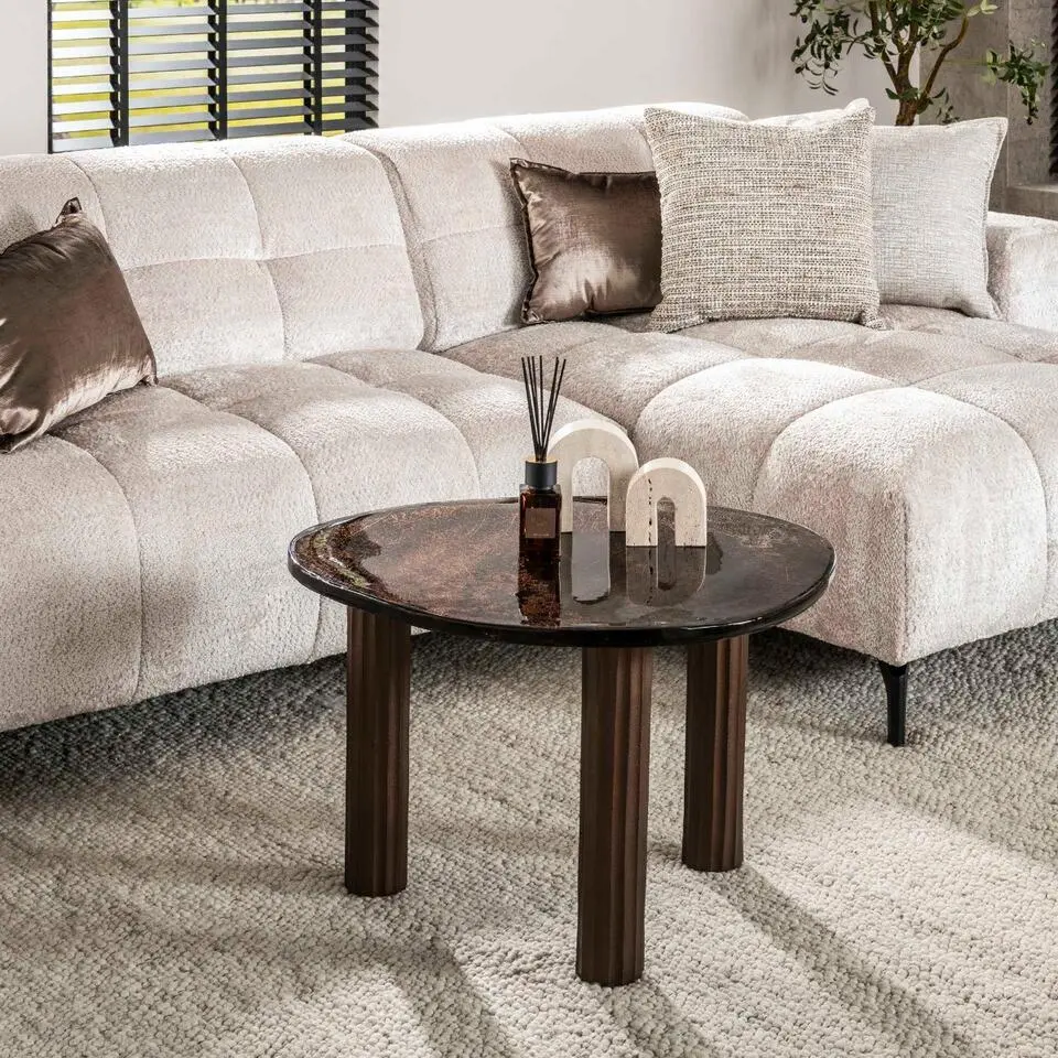 Fraaai - Benny salontafel L - koper antiek finish