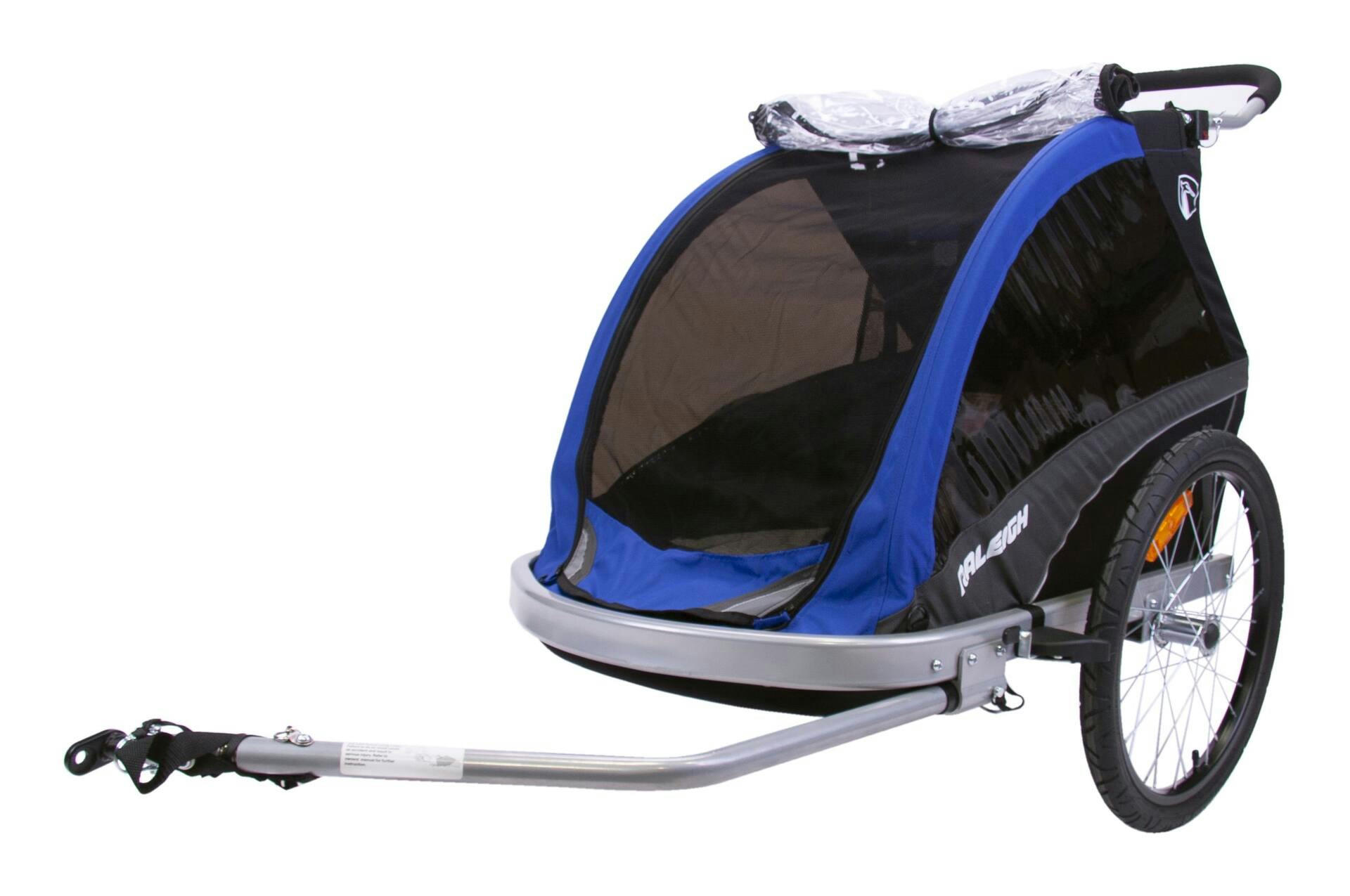 Raleigh Tempo Deluxe Bike Trailer & Jogger, Toddlers & Kids, Blue