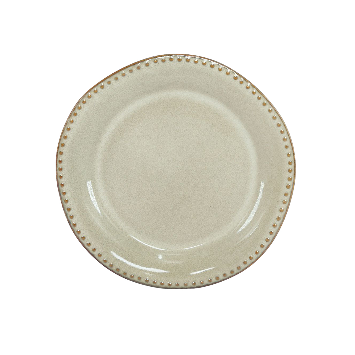 Prato raso CAPRI bege em cerâmica 27cm