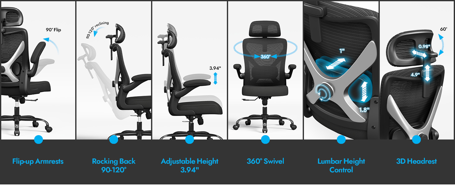 desk chair ergonomic office desk chair gaming chairs for adults mesh office chair