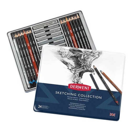 Derwent Sketching Tin Collection 24 Pieces