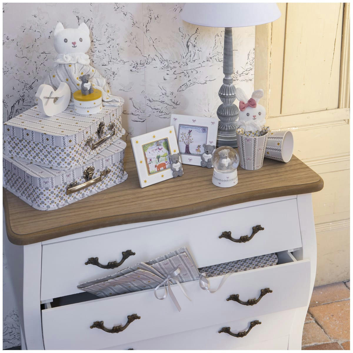 PETIT ROI - Cadre-photo Ourson 12x12cm