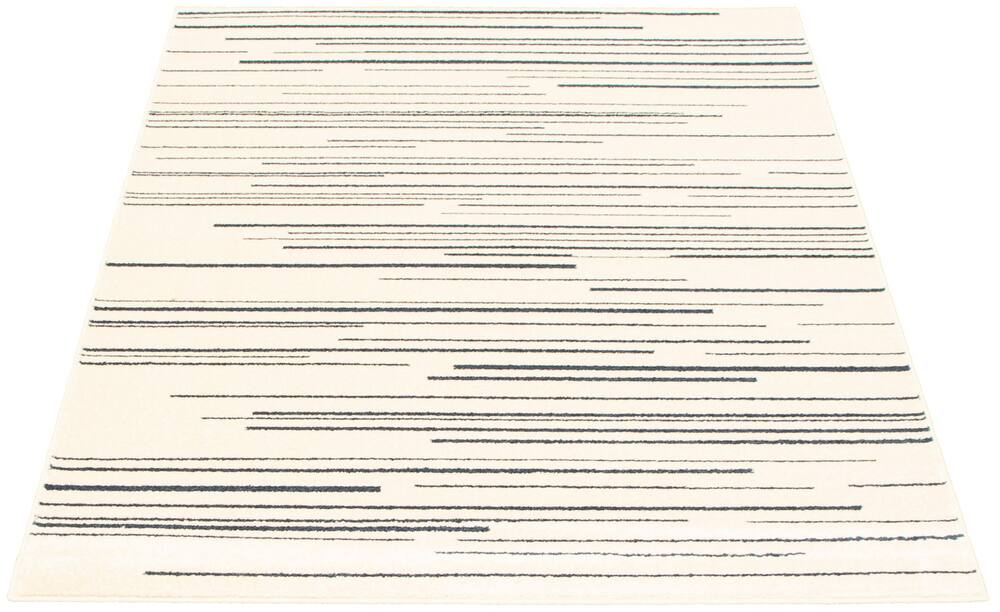 ECARPET Fika Indoor Area Rug, Cream/Petrol, Assorted Sizes