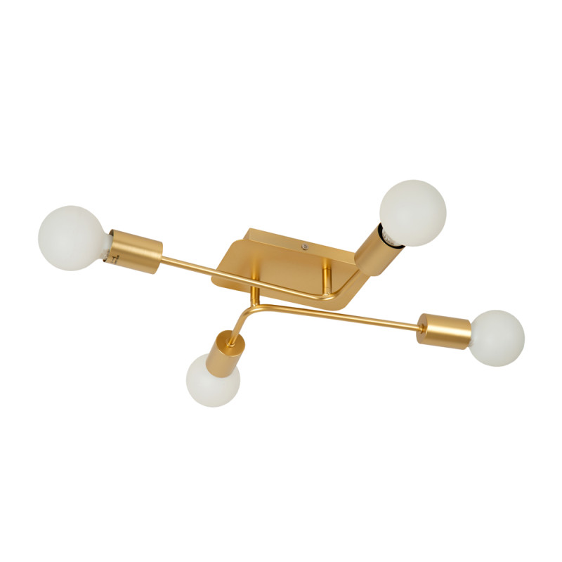 Plafonnier Lester or E27 4 x 40 W LUCIDE