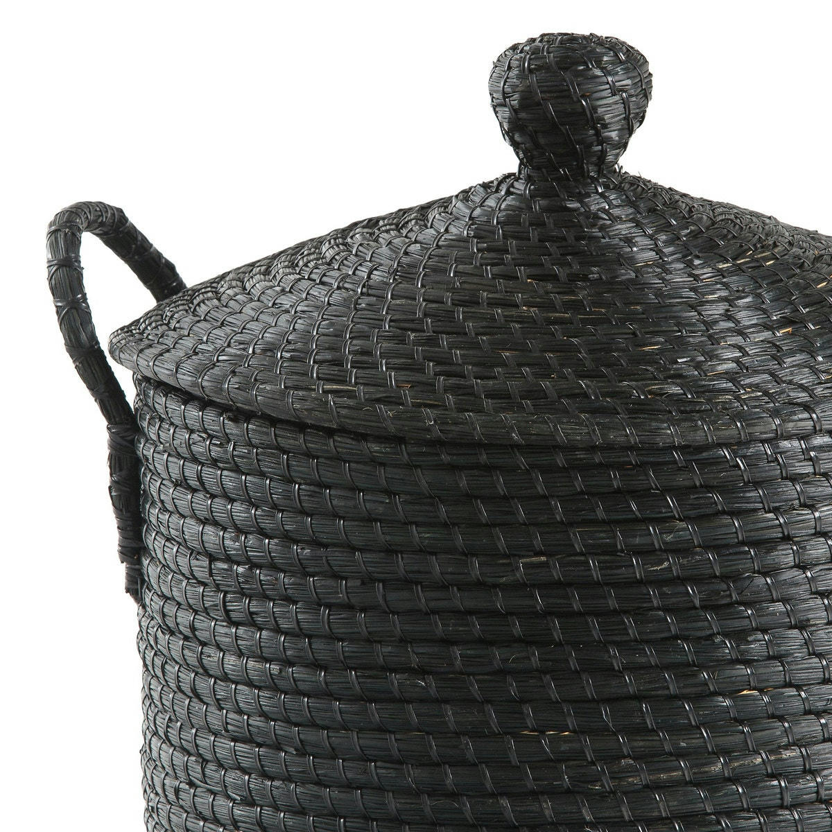 Panier à linge paille de riz tressée Honoka