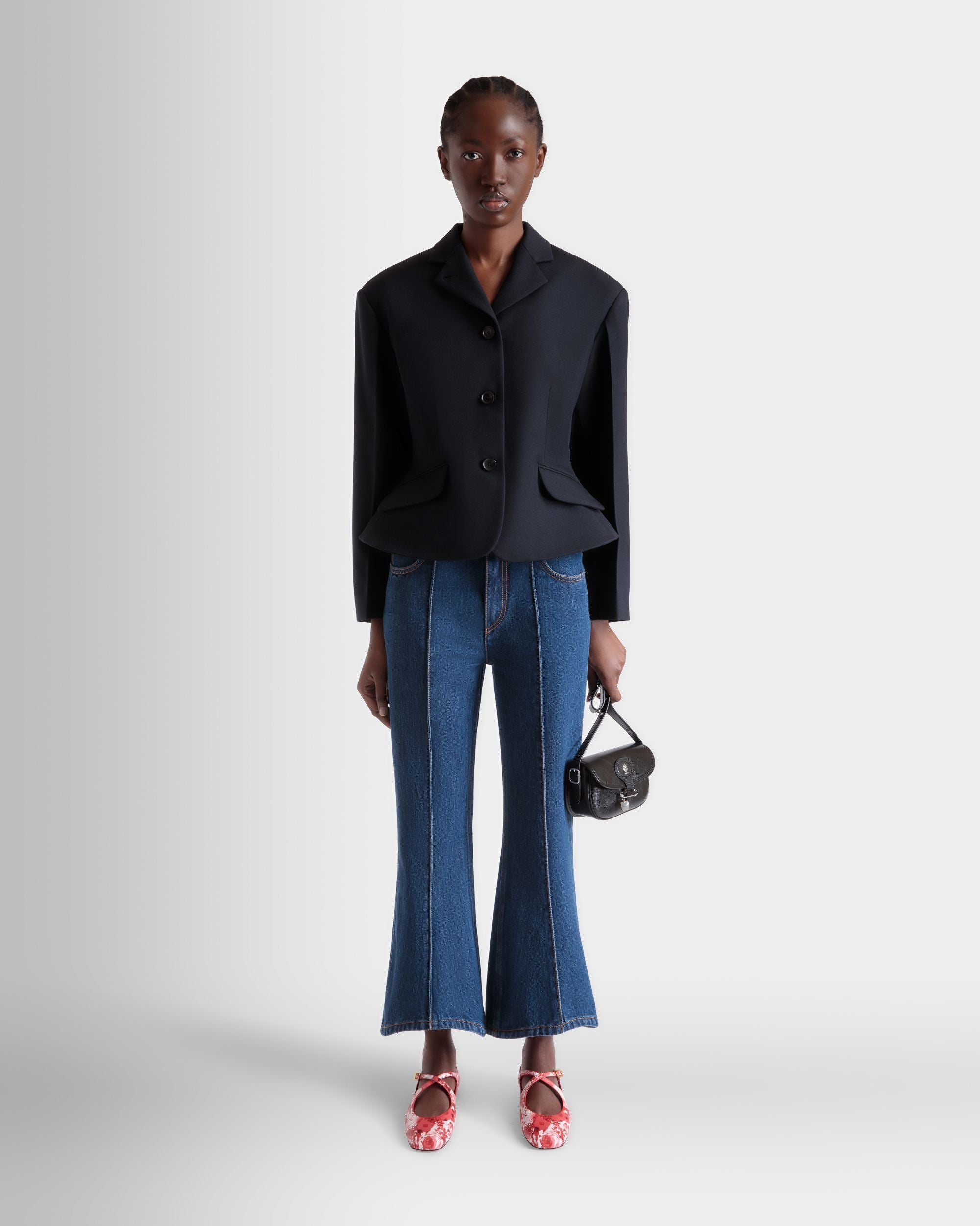 Beckett Minitasche Aus Schwarzem Leder Mit Bally Pin