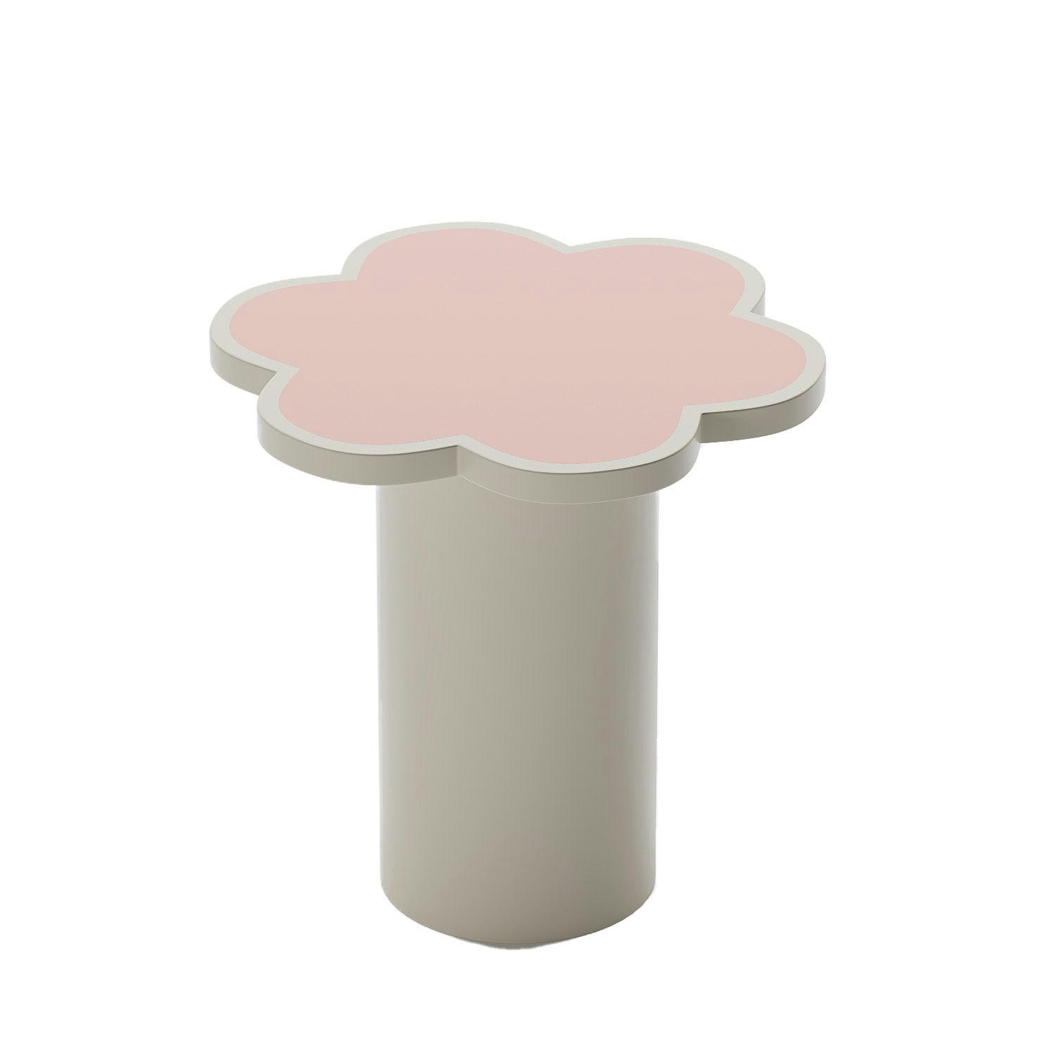 FLORA - Table d’appoint fleur coloris pêche