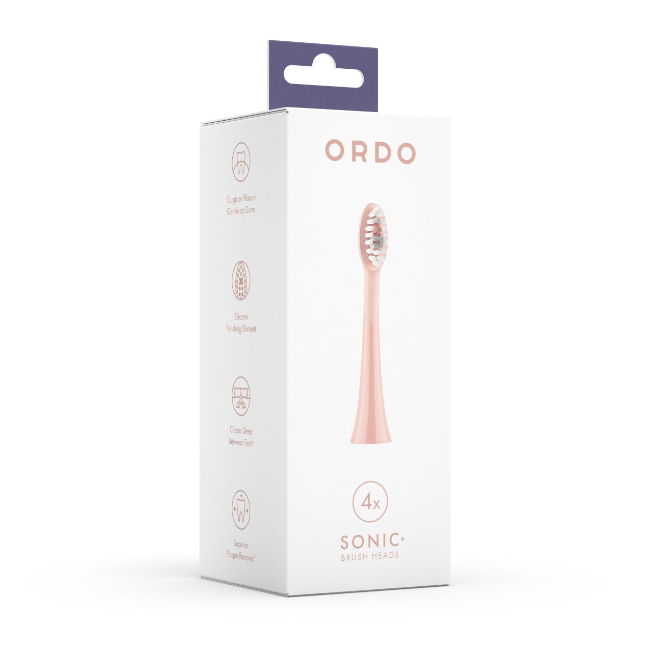 Ordo Ordo Sonic  Toothbrush Head Rose Gold 4 Pack