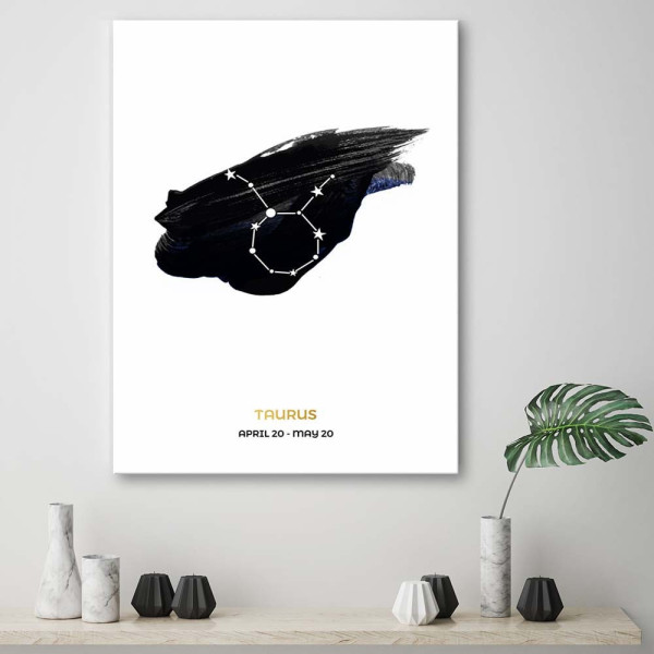 Feeby Obraz na płótnie Znak zodiaku Byk 40x60