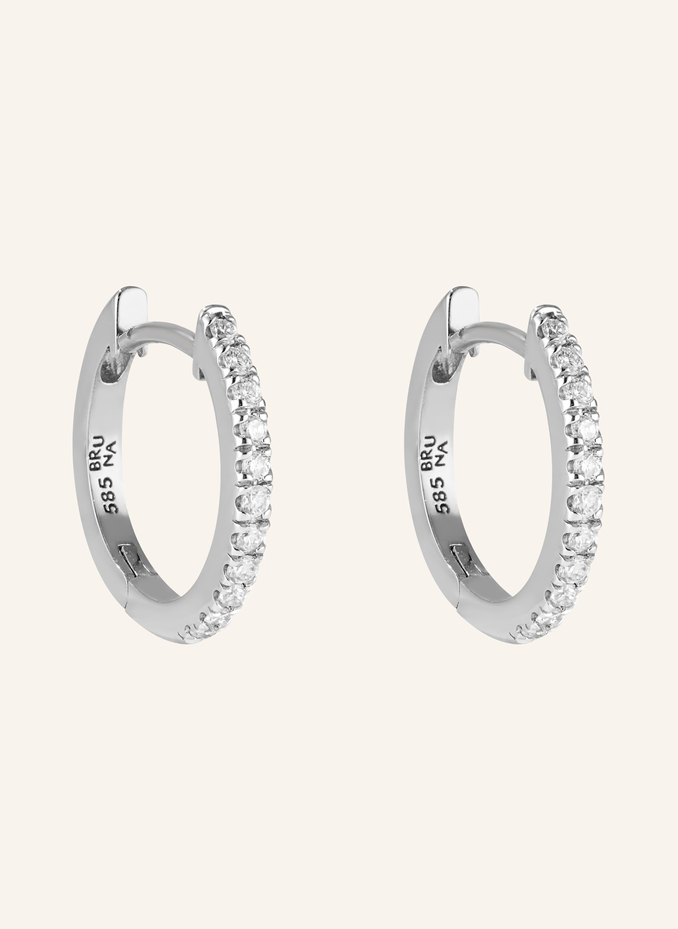 BRUNA The Label Creolen LUMIÈRE mit laborgezüchteten Diamanten
