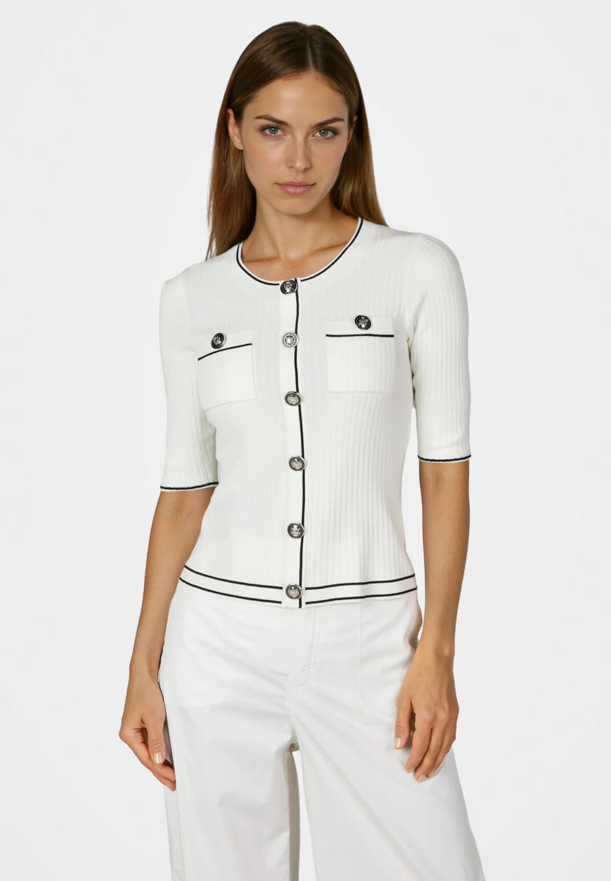 Pullover mit Kontrastdetails