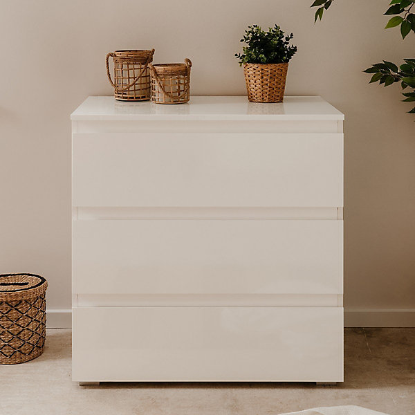 Commode 3 Tiroirs L80 cm - PRETORIA