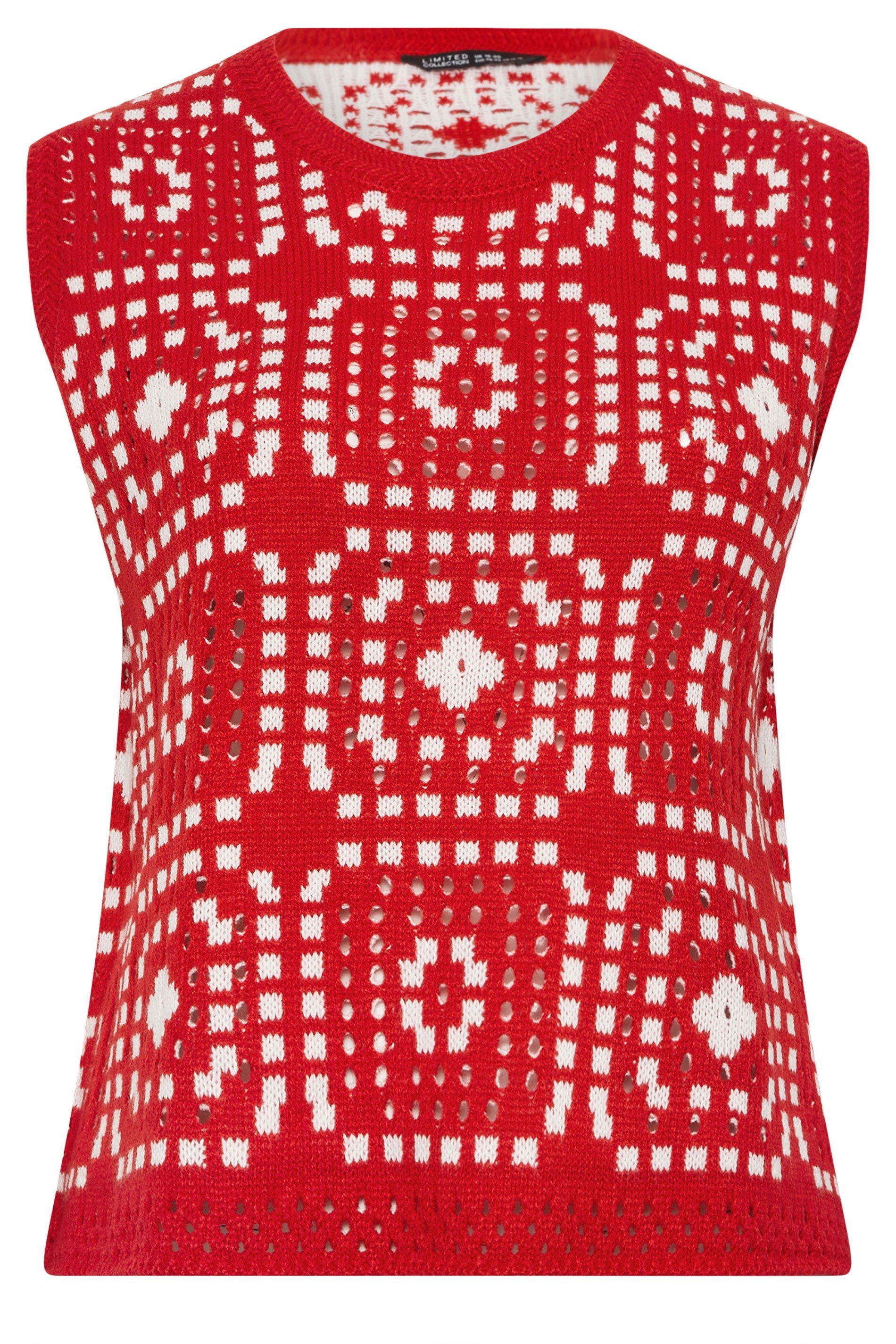 Yours Knitted Crochet Vest