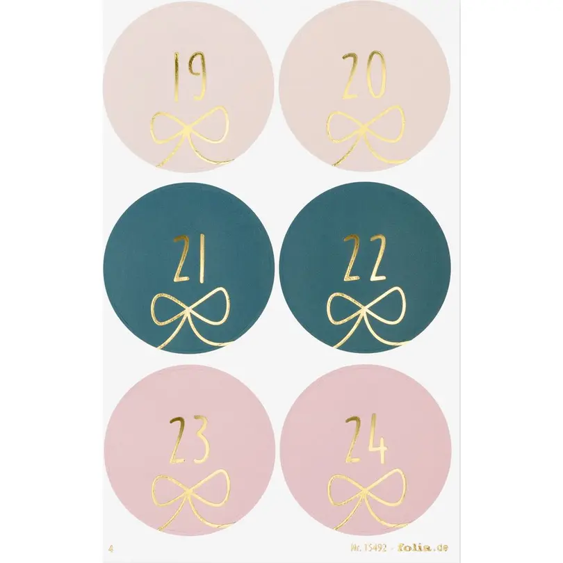 Sticker 4er-Set Round Bows