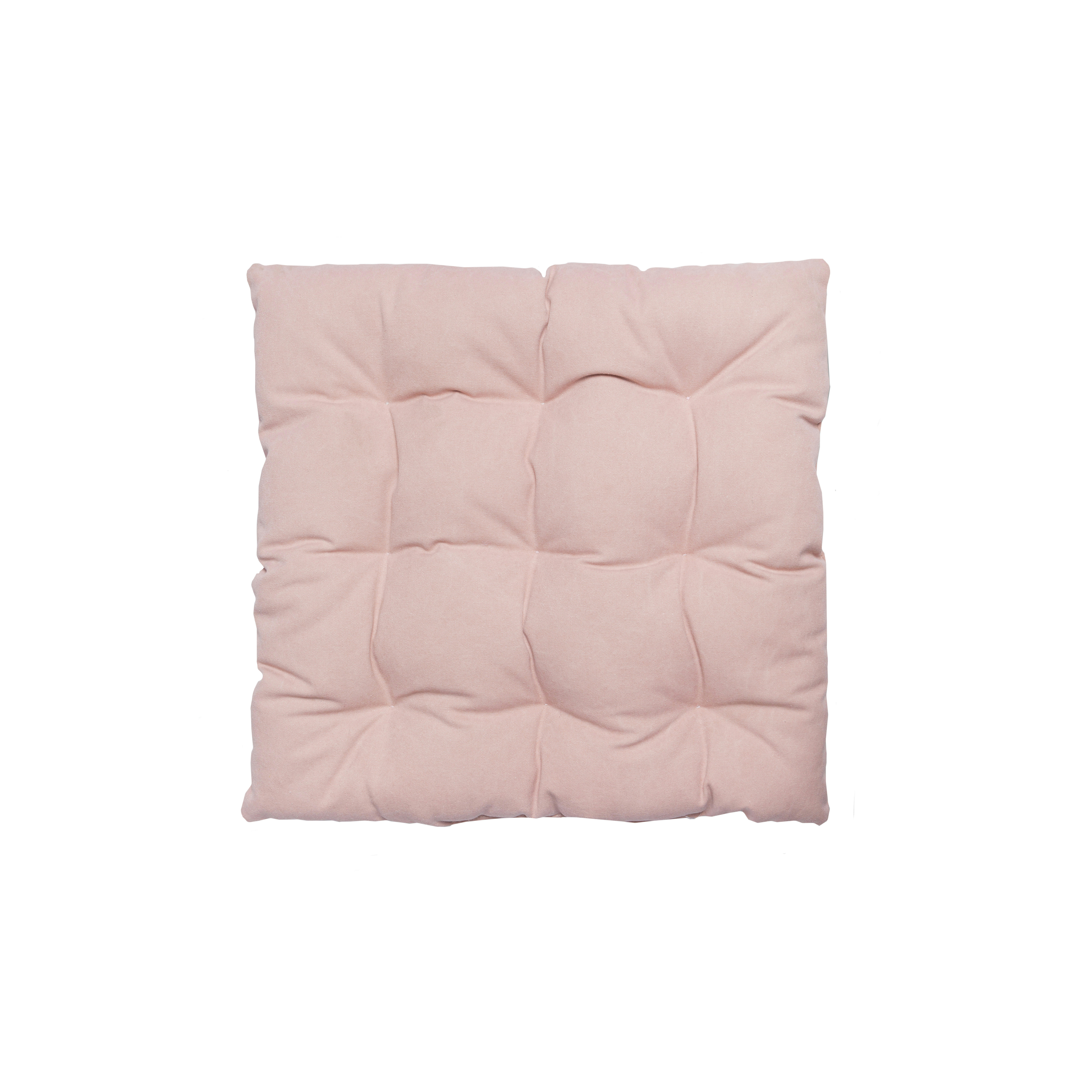 CALMA - Coussin de sol en coton rose 60x60