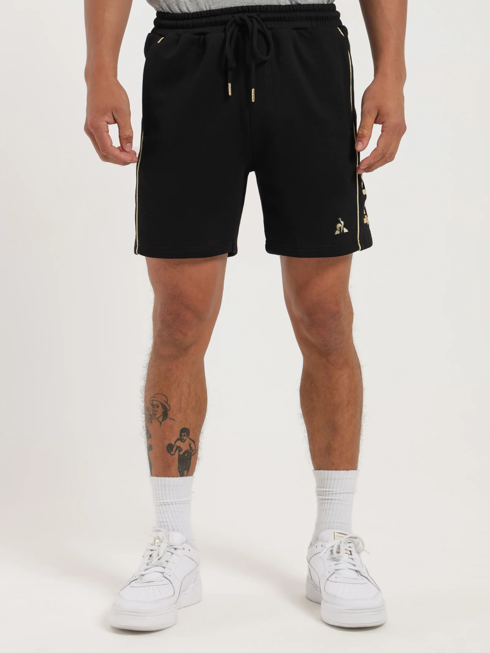 Ruben Gold Track Shorts