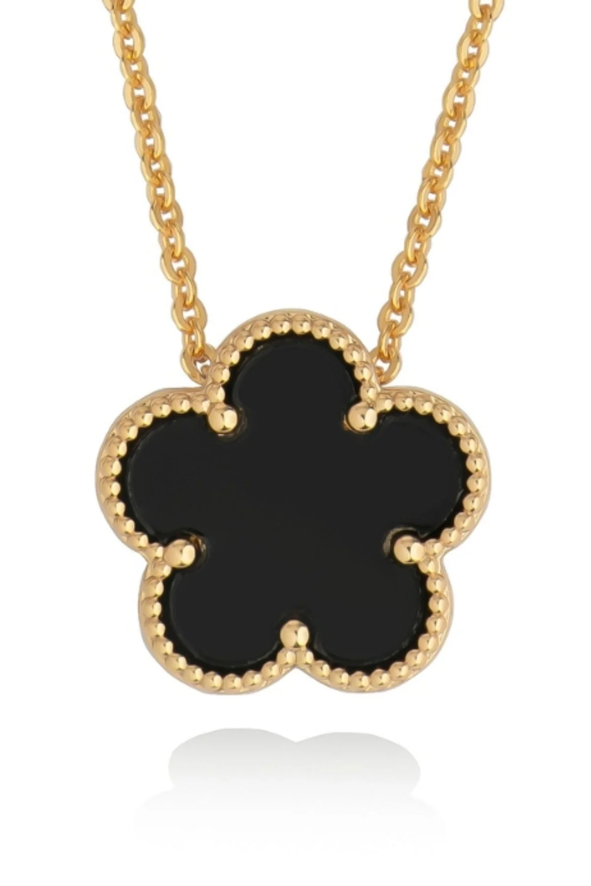Le Fleur Collection Black Pendant Necklace