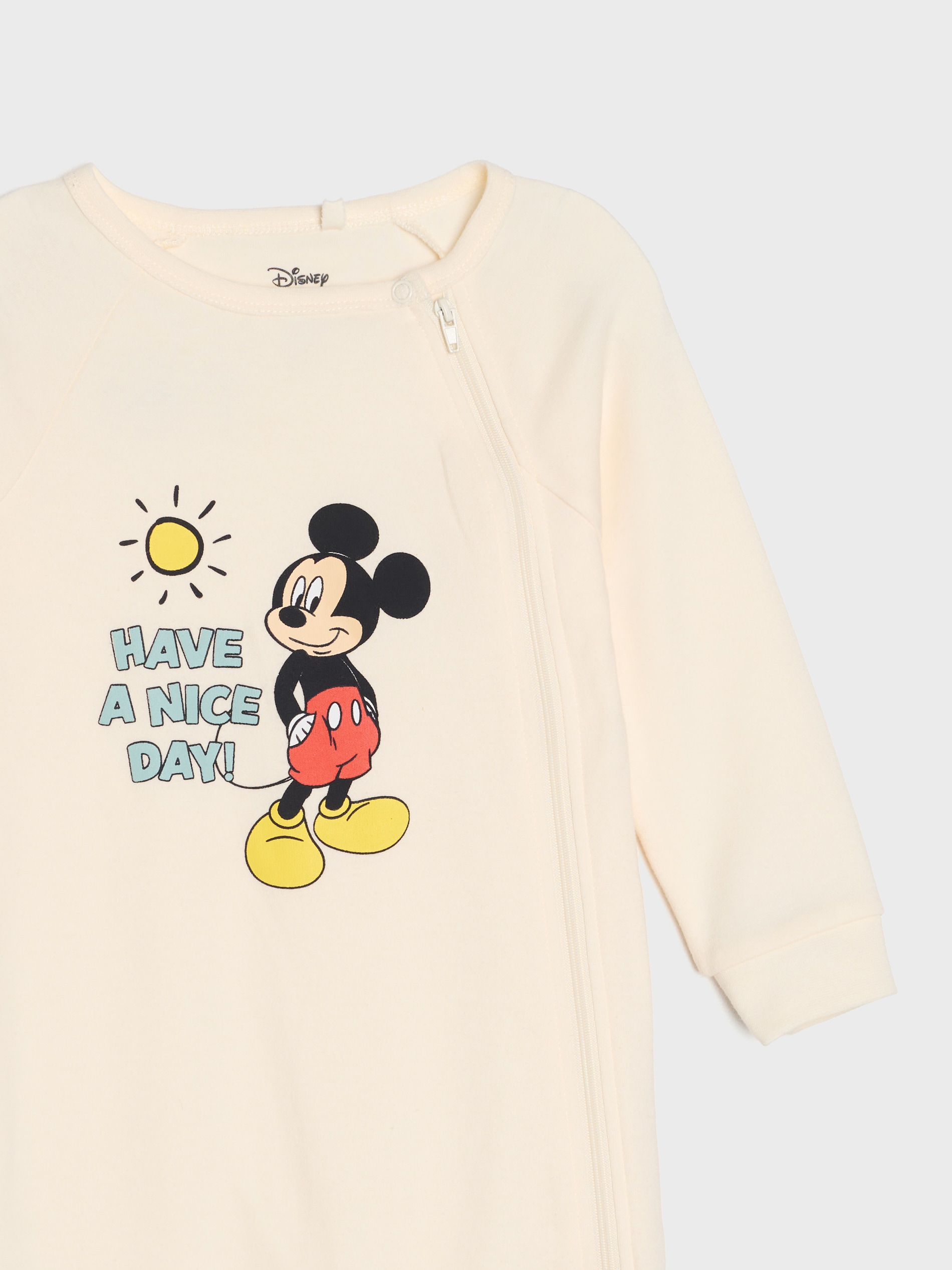 Bawełniany pajacyk z nadrukiem Mickey Mouse