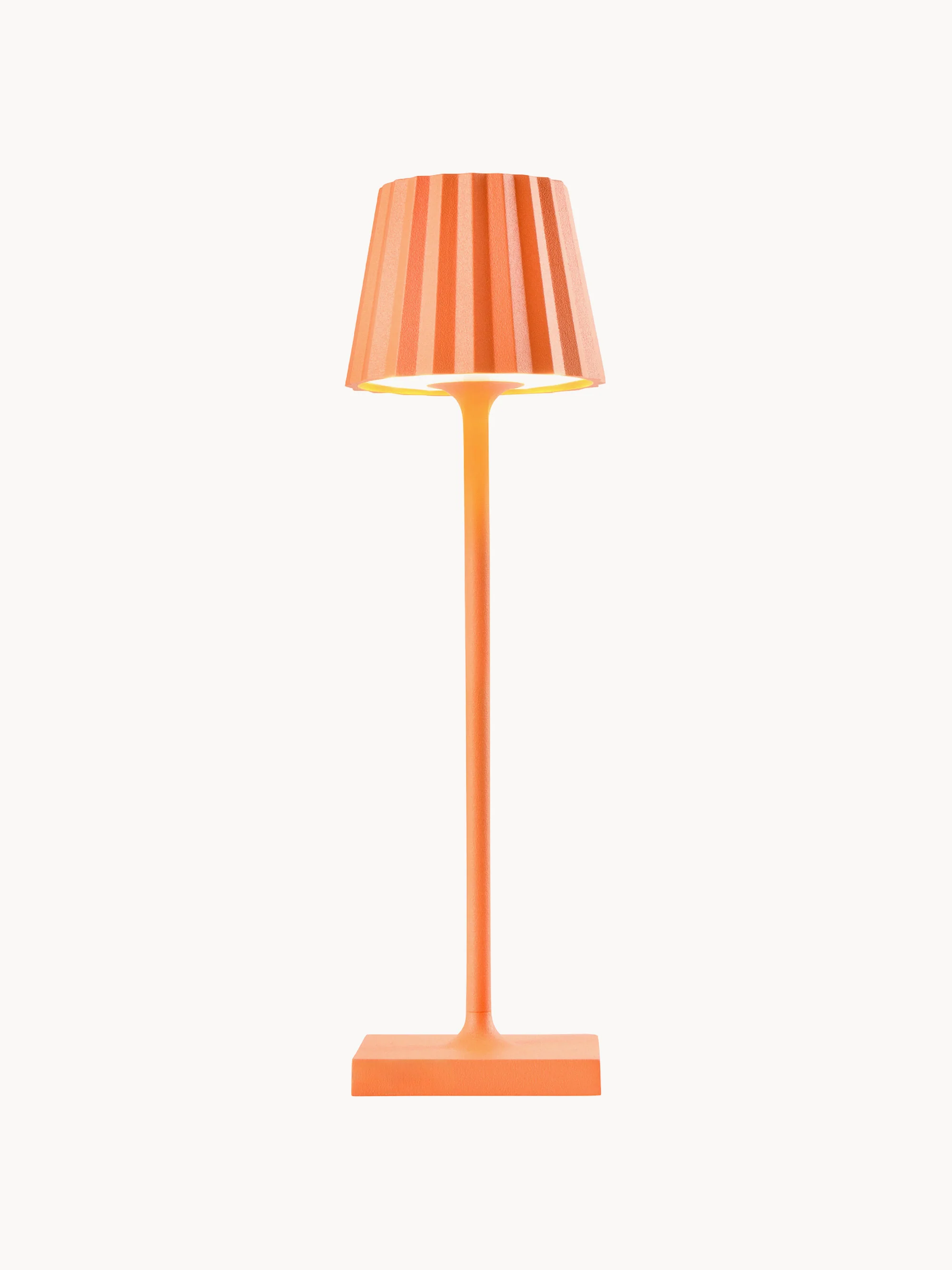 Mobile LED-Außentischlampe Troll Nano RC, dimmbar