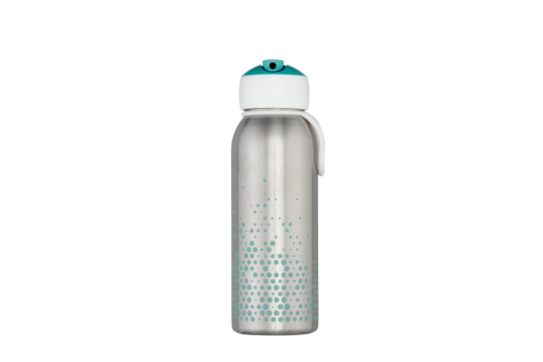 isoleerfles flip-up campus 350 ml - turquoise