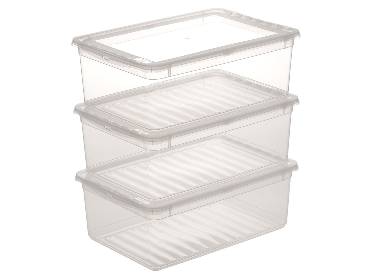 Pojemniki do przechowywania Beate 3 szt. transparentne