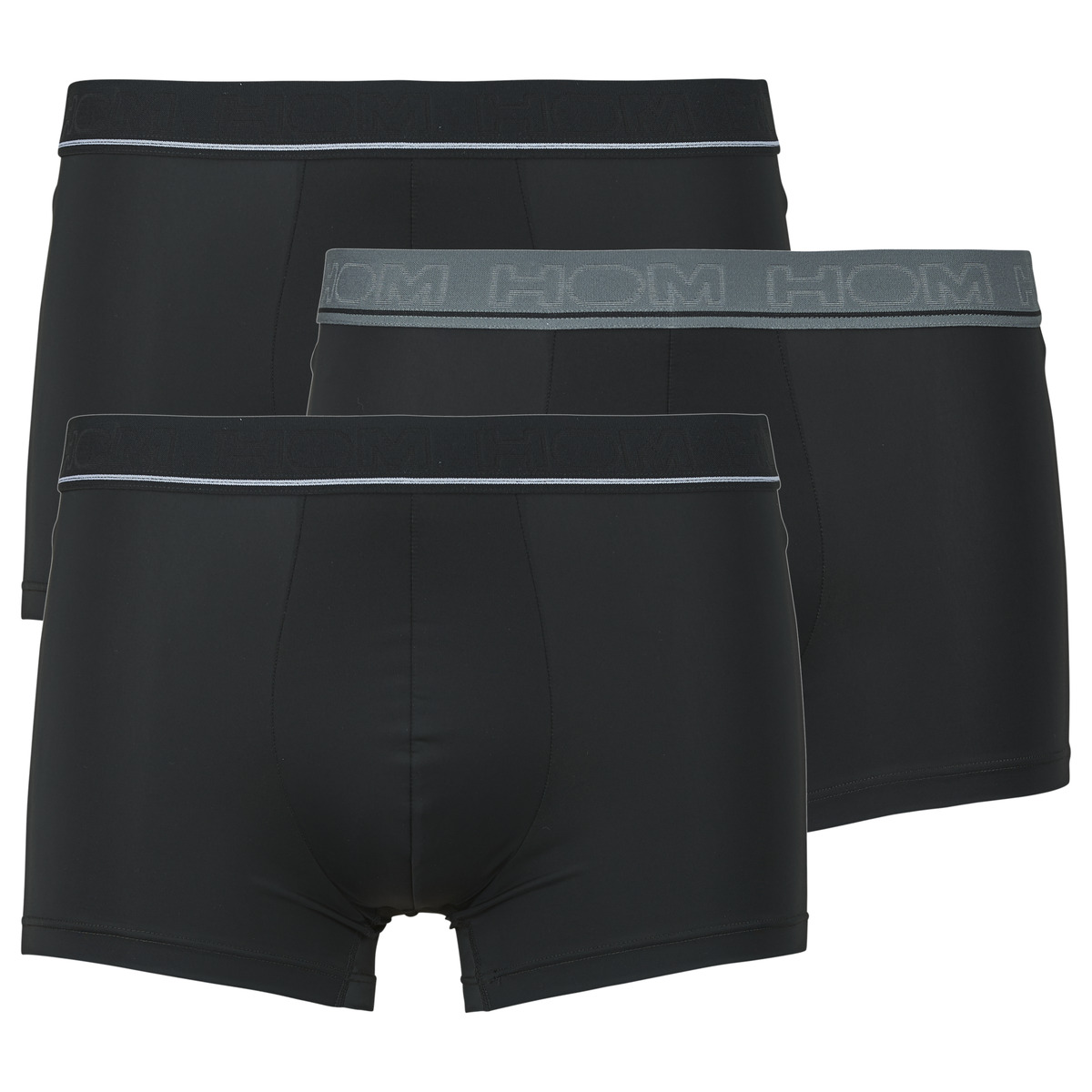 Hom - LEONARD BOXER Pack de 3 - Black