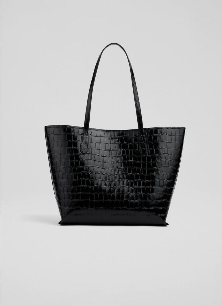 Lara Navy Classic Tote Bag