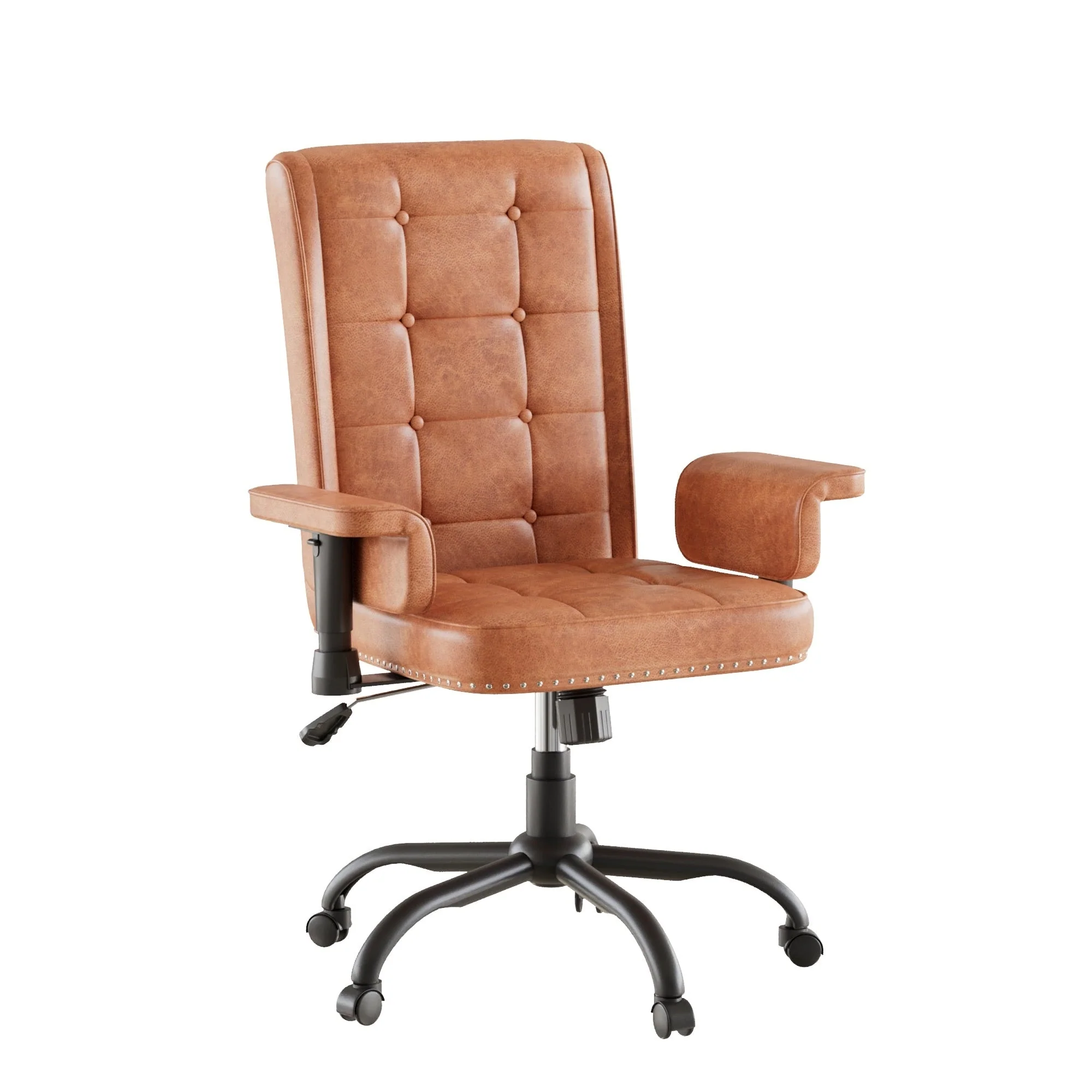 Javlergo Adjustable Home Office Desk Chair, Desk Chair Executive Office Chair Computer Chair Ergonomic Mid Back with 360° Swivel