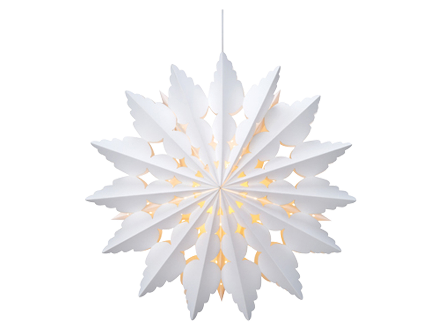 Lampa wisząca Bosjon papierowa biała