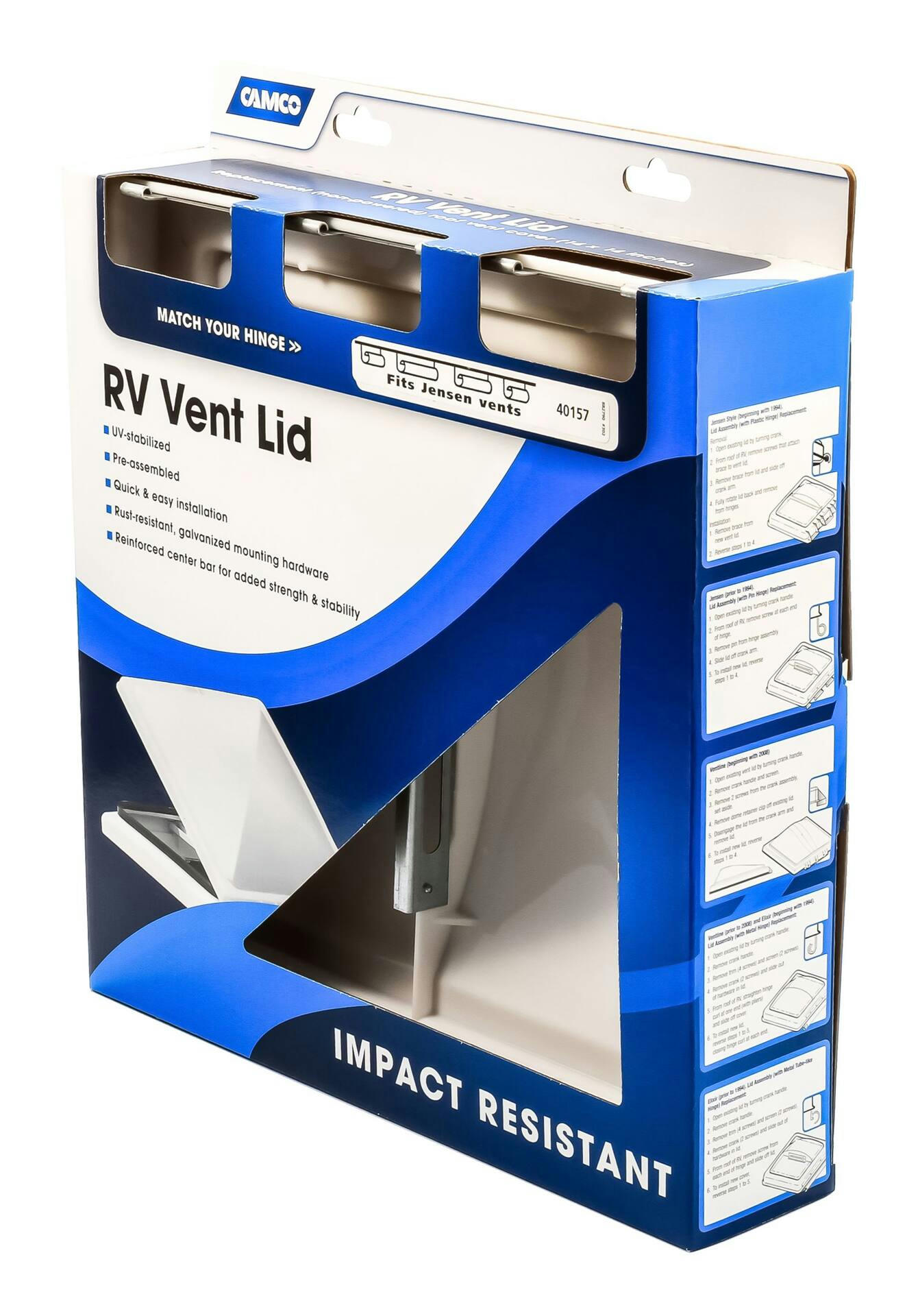 Camco RV Impact Replacement Vent Lid, Jensen to '93