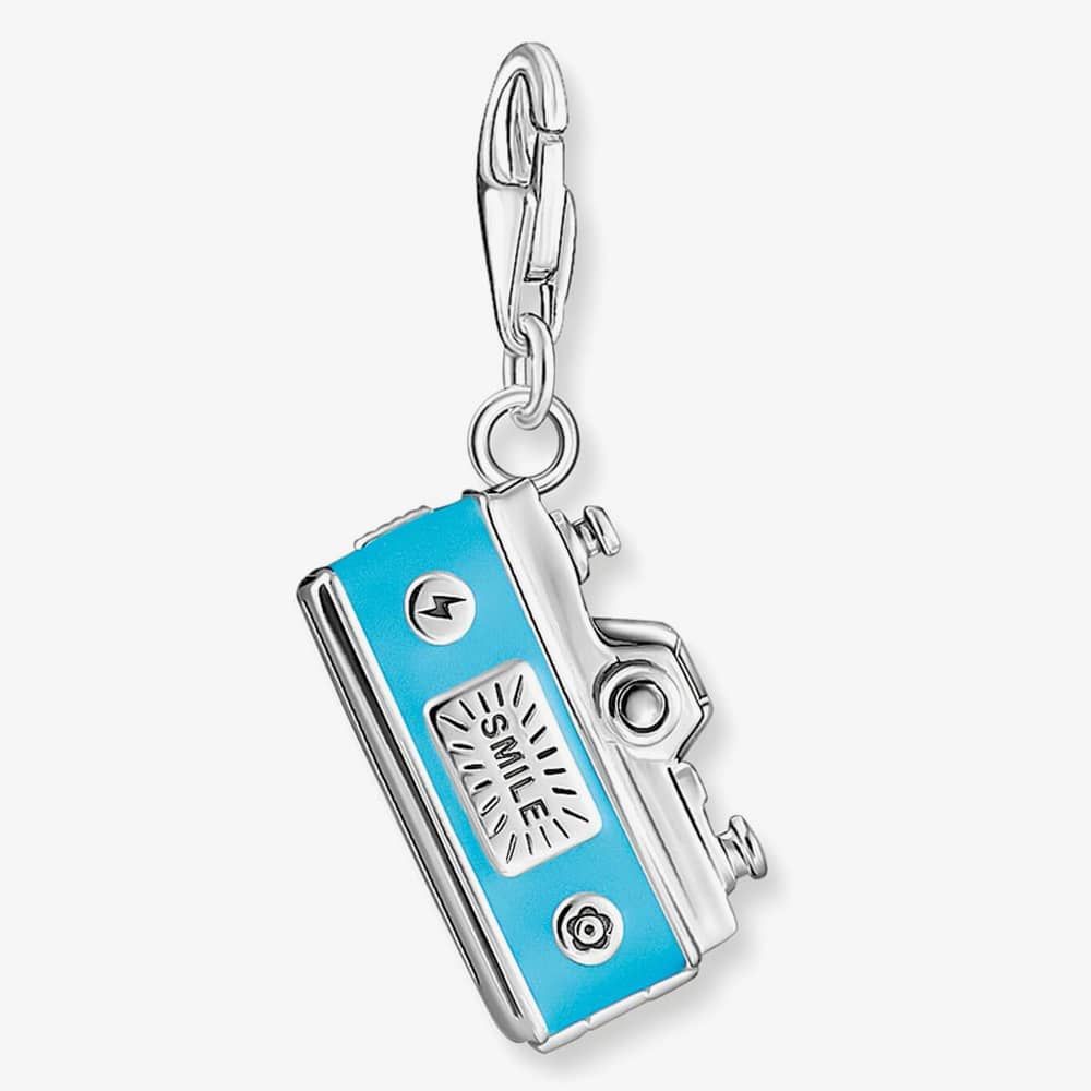 THOMAS SABO Silver & Multi-Stone Retro Camera Charm 1924-340-7