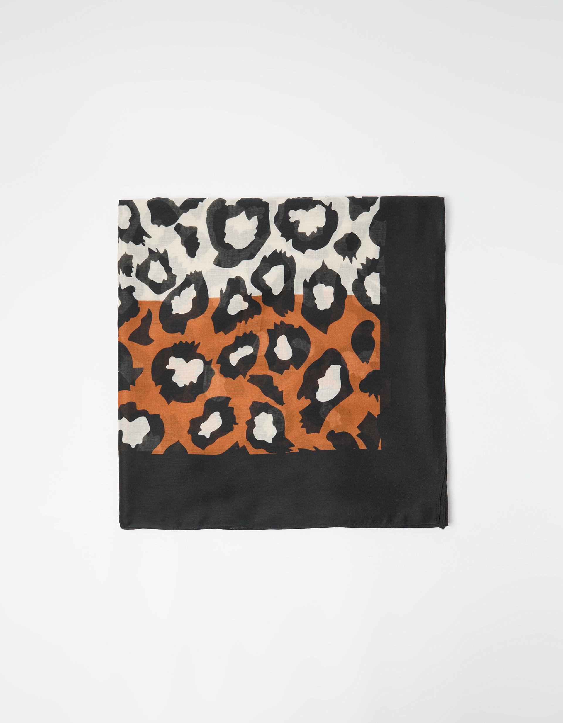 Lenço Animal Print, Mulher, Castanho